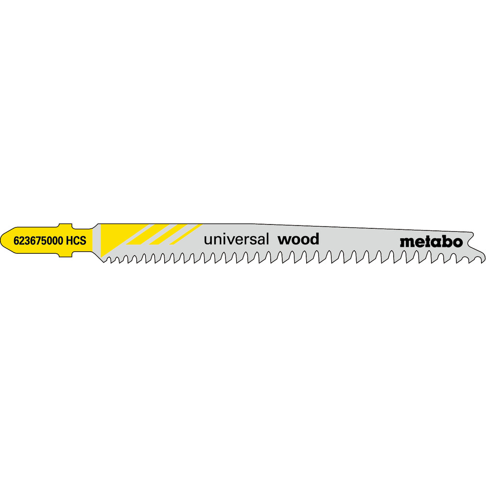 metabo Stichsägeblatt "universal wood" 91mm progressiv HCS 623675000, 5er-Pack Produktbild img1 L
