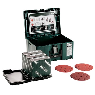 Produktbild von metabo® - metaBOX Schleifmittel-Set "multi-hole", Ø 150 mm, Serie "professional