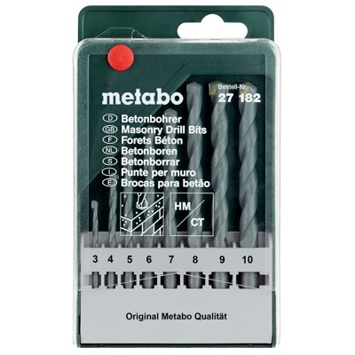 Produktbild von metabo® - Beton-Bohrerkassette classic, 8-teilig (627182000)