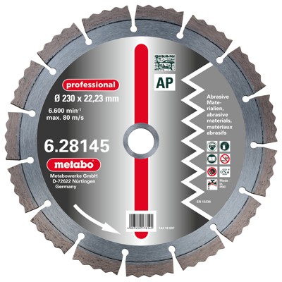 Produktbild von metabo® - Diamant-Trennscheibe, 115 x 2,15 x 22,23 mm, "professional", "AP", Ab