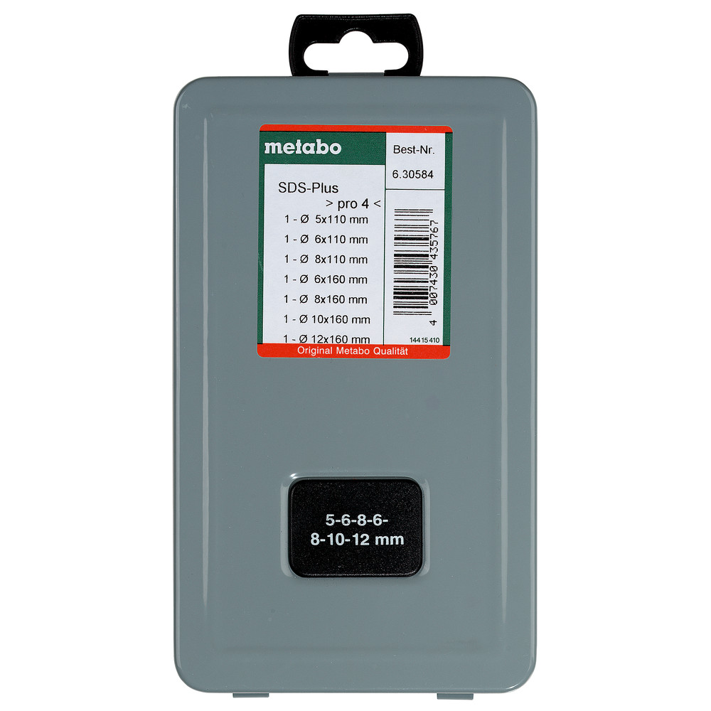 metabo SDS-plus Pro4 (2C) Bohrersatz, 7tlg. (630584000) Produktbild img1 L