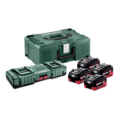 Produktbild von metabo® - Basic-Set 4x LiHD 5.5Ah ASC 145 DUO + metaBOX 145 (685180000)