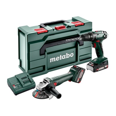 Produktbild von metabo® - Akku Combo Set 2.4.3 18 V (685204500), BS 18 + W 18 L 9-125, metaBOX 