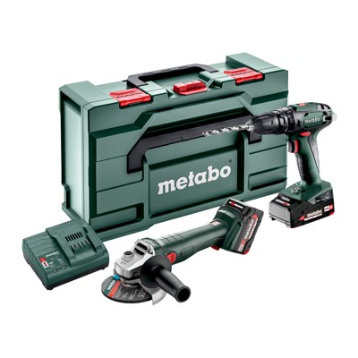 Produktbild von metabo® - Akku Combo Set 2.4.4 18 V (685205500), SB 18 + W 18 L 9-125, metaBOX 