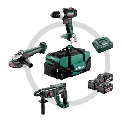 Produktbild von metabo® - Akku Combo Set 3.1 18 V (685212000), SB 18 LT BL + W 18 L 9-125 Quick