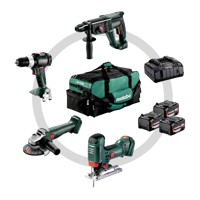 Produktbild von metabo® - Akku Combo Set Bauhandwerk 4.3 (685214000), SB 18 LT BL + W 18 L 9-12