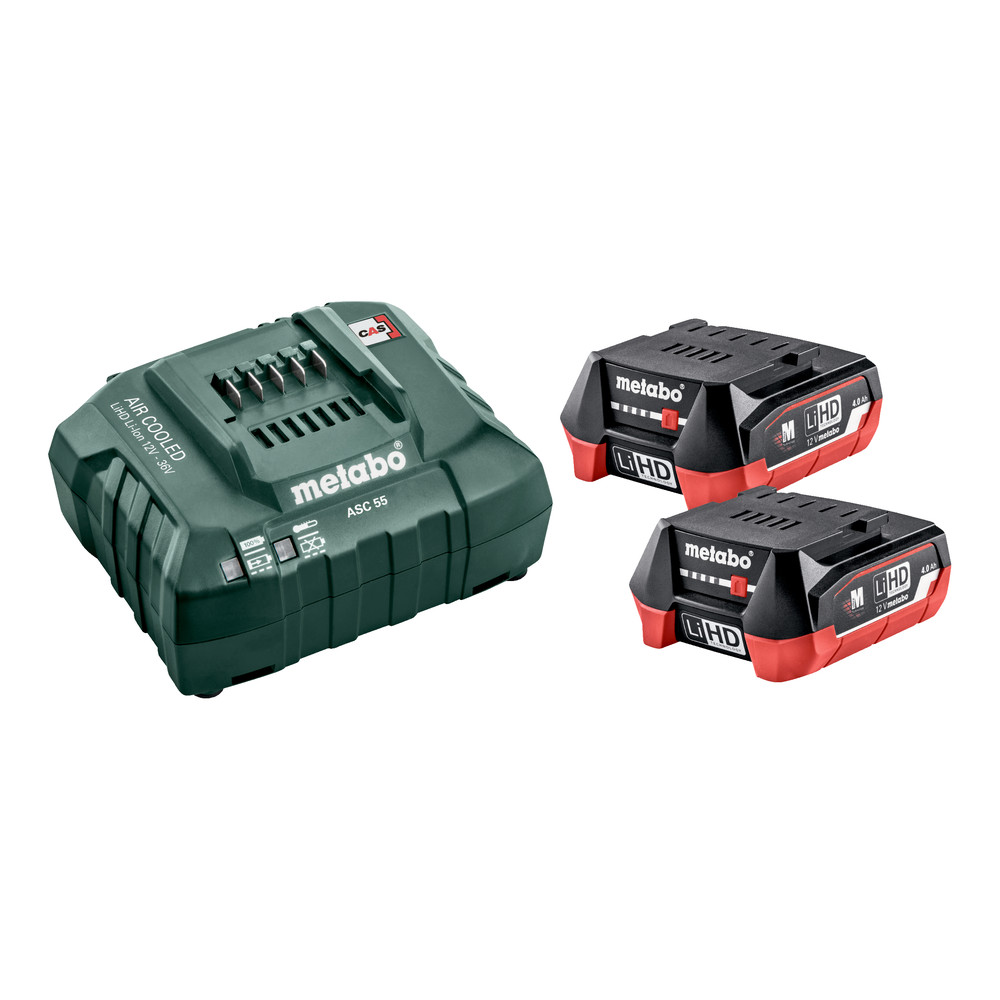 metabo Basis-Set 12V 2 x LiHD 4.0 Ah (685301000) Produktbild img1 L
