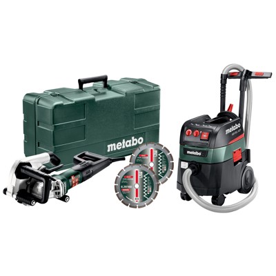 Produktbild von metabo® - Mauernutfräse MFE 40 + Allessauger ASR 35 L ACP Set (691058000), + 2 