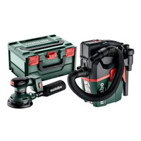 metabo Set Akku-Exzenterschleifer SXA 18 LTX 125 + Akku-Sauger AS 18 L PC Compact (691199000), Produktbild
