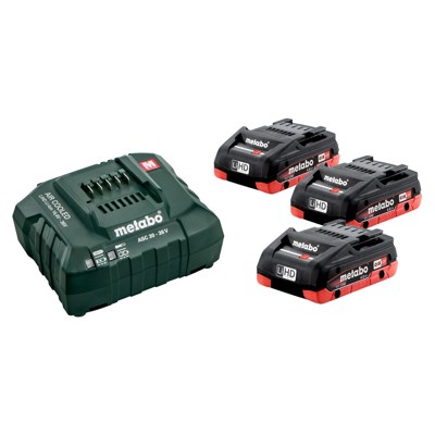 Produktbild von metabo® - Basis-Set 3x LIHD 4.0 Ah