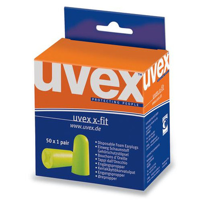 Uvex Gehörschutzstöpsel X-fit 2112013 Grün Snr 37 Db Größe M