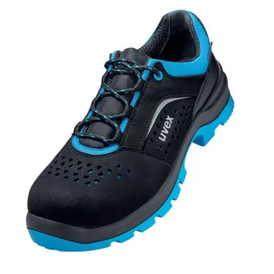 Produktbild von uvex - 2 xenova® Halbschuhe S1 95549 schwarz/blau, Weite 12, Größe 50