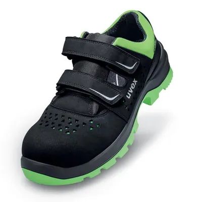 Produktbild von uvex - 2 xenova® Sandalen S1P 95593 schwarz/grün, Weite 12, Größe 48