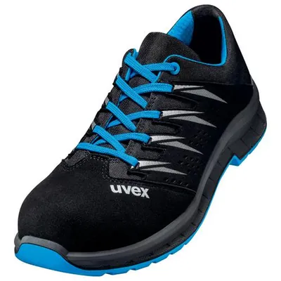 Produktbild von uvex - 2 trend Halbschuhe S1 69378 schwarz/blau, Weite 11, Größe 45