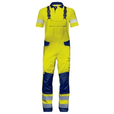 Produktbild von uvex - Latzhose Construction warngelb, Größe 32