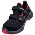 Produktbild von uvex - 1 G2 Sandalen S1 68489 schwarz/rot, Weite 12, Größe 36