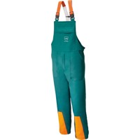 Produktbild von watex - Forstschutz-Latzhose Design C, Klasse 1, grün/warnorange, Größe 50