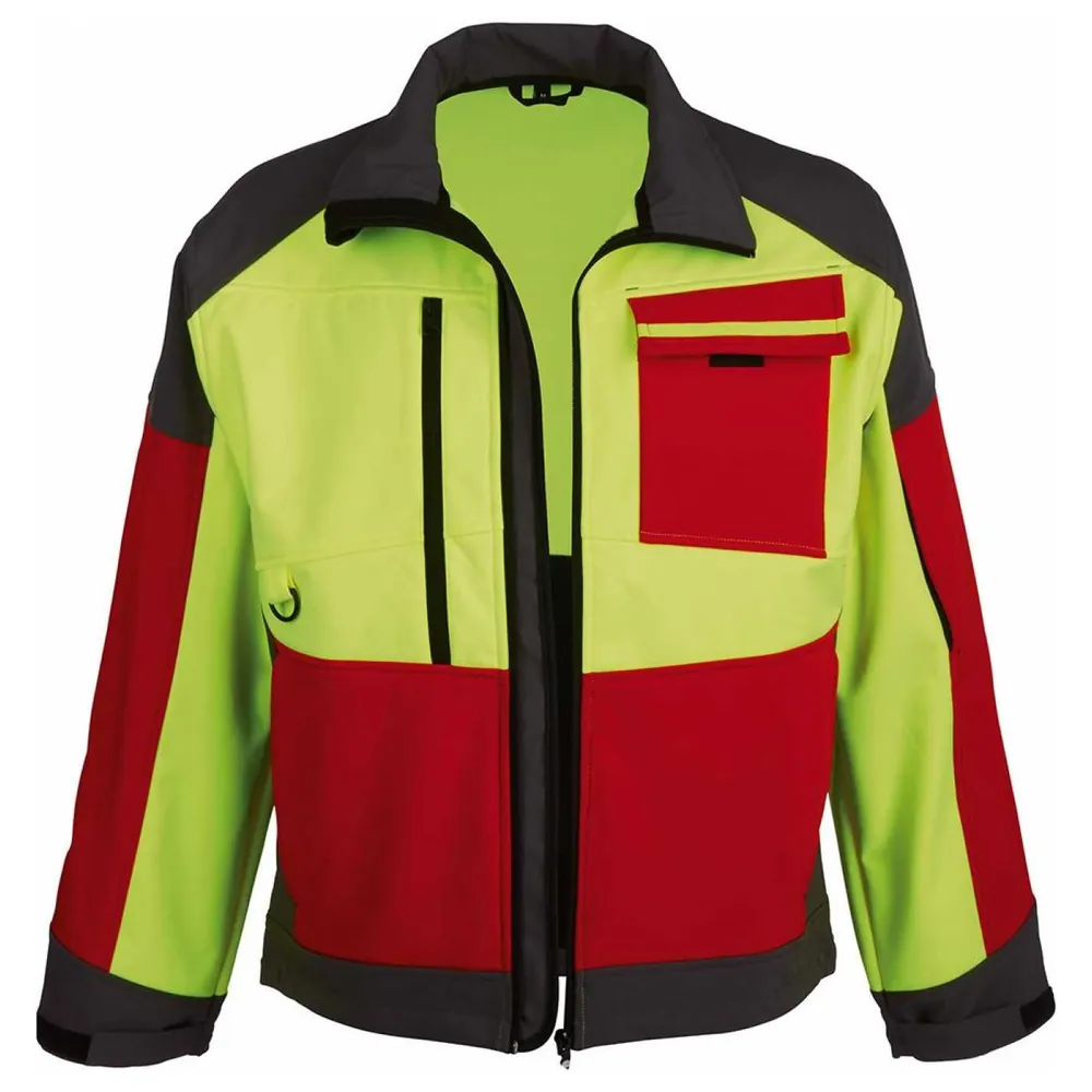 watex Softshelljacke Forest Jack Red, rot/anthrazit/warngelb Produktbild img1 L