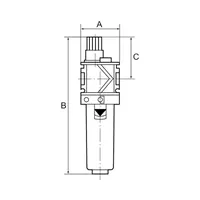 Produktbild von RIEGLER - Nebelöler »variobloc« mit PC-Behälter und Schutzkorb, BG 1, G 1/4 (VN