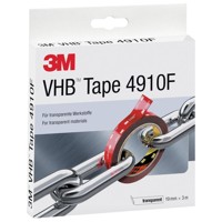 Produktbild von 3M™ - Doppelseitiges Klebeband 4910F 19mm x 33mx1mm hochtransparent