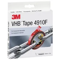 3M Doppelseitiges Klebeband 4910F 25mm x 33mx1mm hochtransparent Produktbild